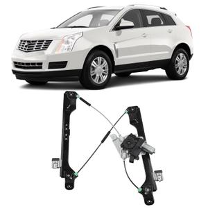 Dasbecan Power Window Regulator with Motor Front Left Driver Side Compatible with Cadillac SRX 2010-2016 Saab 9-4X 2011 with Anti-Pinch Replaces#751-966 (7PINS)