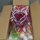 282 PCS Glow in the Dark Party Supplies, 18 Foam Sticks, 18 LED Glasses, 200 Glow Sticks, 30 Finger Lights, 8 Bunny Ear Headband and 8 LED Cat Ear Headband for Wedding,Birthday,Concert,New Year