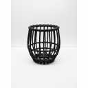 Wood Rope Lamp Shade, Farmhouse Rustic Woven Lampshade Replacement for Table and Floor Lamps, Wicker Pendant Light Cover, Small Chandelier Lamp Shade for Living Room, Kitchen, Desk Decor