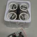 Dwi Dowellin 4.9 Inch Mini Drone for Kids Crash Proof LED Lights One Key Take Off Landing Flips RC Remote Control Small Drones Toys for Beginners Boys and Girls Adults Nano Quadcopter,Black