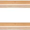 AZSKY Floating Shelves Wall Mounted Set of 2 Natural Wood Picture Shelves Wall Shelves for Bedroom Bathroom Living Room Kitchen Laundry Room Storage & Decoration 24 Inch (24in set 2)