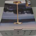 YHT Cordless Rechargeable Table Lamp - 6000mAh Outdoor LED Battery Operated Table Light - Portable Waterproof Dimmable Table Lamps for Restaurant Dining Bedroom Bars Home Patio (Bronze 2P)