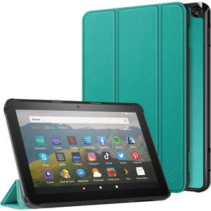 Fintie Slim Case for Kindle Fire HD 8 & Fire HD 8 Plus Tablet (12th Generation 2024/2022 & 10th Generation 2020 Release) - Ultra Lightweight Slim Shell Stand Cover with Auto Wake/Sleep, Emerald