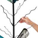 7.2FT Tall Wine Bottle Trees Stand for Garden Decorative, Rustproof Metal Bottle Tree Holder, Holds Up to 15 Bottles (Black)