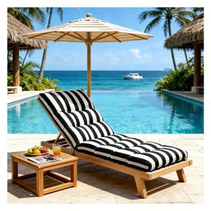 LCYY.TG Outdoor Lounge Chair Cushions, 74.4 x 22 x 4.7 Inches Waterproof Fade Resistant Patio Cushion for Chaise Lounger