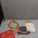 Soulchen 20 Pcs Wonderland Tea Party Decoration Hanging Banner Wonderland Cabinet Mirror Hat Clock Garland Decoration Background for Birthday Baby Shower Party Supplies