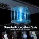 TORRAS Magnetic Designed for Samsung Galaxy S23 Ultra Case [Compatible with Magsafe] Stand, [Military Grade Drop Tested] Shockproof Translucent Slim Protective Ostand, Black
