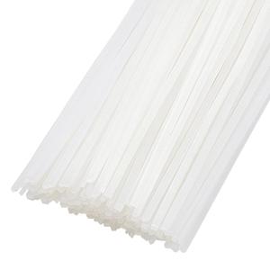 BENECREAT 150Pcs 11.2inch Hot Melt Resin Strips, 1~2mm Wide White Thermal Glue Strips for Book Binding Repair Hot Melt Binding Machine, 1mm Thick