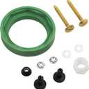 3'' Toilet Tank to Bowl Coupling Kit, Fits for American Standard Champion 4 Toilet Parts AS738756-0070A, Includes Gasket, Bolts and Other Essential Parts for Most 3 Inch Flush Valve Opening Tanks