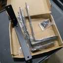 4 Pack - L 11" x H 6" x W1.5, 5mm Thick Black L Shelf Bracket, Iron Shelf Brackets, Metal Shelf Brackets, Floating Shelf, Shelf Supports with Screws