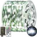 393 FT 1200 LED Green Wire Fairy Lights Plug in Outdoor String Lights 8 Modes Timer Twinkle Waterproof LED String Lights for Xmas Yard Tree Patio Wedding Holiday Party Decorations(Cool White)