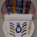 Women's Heart Shaped Multi-Color Faux Leather Watch