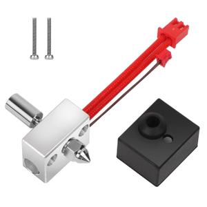 Creality Official Sprite Extruder Upgrade Heater Block Kit High Temperature 300 Titanium Heatbreak Plated Copper Nozzle Compatible with Creality Ender 3 S1/Ender3 S1 Pro/CR10 Smart Pro