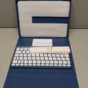 Harvopu Compatible for iPad 11th 10th Generation Case with Keyboard, Folio Cover with Pencil Holder, Multi-Touch Trackpad, 7 Color Backlit, Detachable Keyboard for iPad (A16) 11th/10th Gen (Navy Blue)