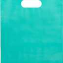 Choice Marts 100 Teal Bags for Small Business 9"x12" Perfect For Merchandise And Retail Extra Thick 1.5Mil Glossy Thank You Bags With Handles