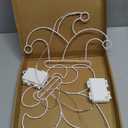 2 Pcs Mardi Gras Window Lights, Battery Operated LED Lights, Fleur De Lis & Clown Hat Hanging Lights for Indoor & Outdoor, Light Up Decorations for Mardi Gras Party & Home Decor