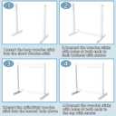 Civaner 11 Pcs Doll Garment Rack with Wooden Clothes Hanger for 18 Inch Girl Doll Clothes Mini Hangers Wardrobe Furniture Accessories for Dollhouse Baby Shower Supplies (White)
