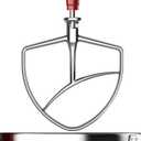 Stainless Steel Flat Beater for KitchenAid Mixer, Paddle Attachment for 5Plus/6 Qt Bowl-Lift Stand Mixer, Beater Replacement Accessories, Stainless Steel Kitchen aid Attachments by Fgreeble