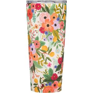 Corkcicle x Rifle Paper Co. Classic tumbler with Lid, Garden Party Cream, 24 oz –  Keeps Cold 12 hrs