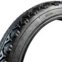 RoyalBaby Bike Out Tire 12-20 Inch, Wide 2.125"-2.4", Bicycle Replacement Parts, Black/White