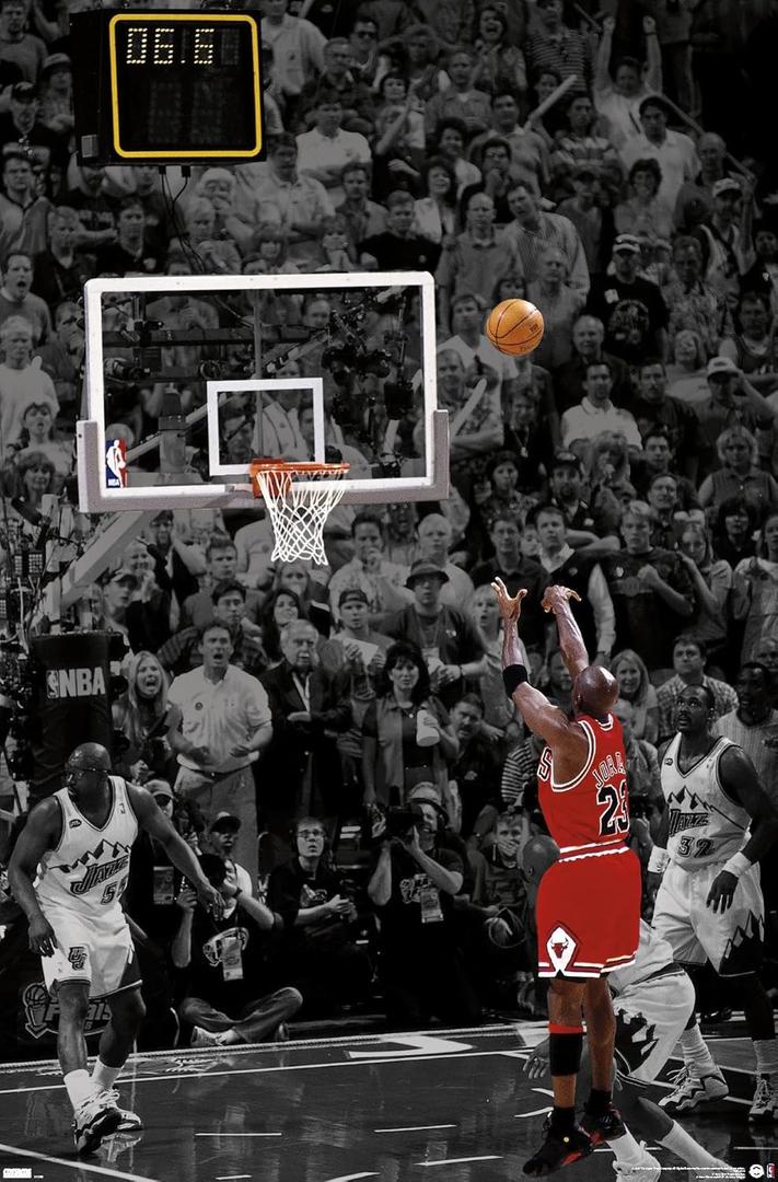 Michael Jordan - The Shot Wall Poster, 34L" x 22.4W", Unframed Version