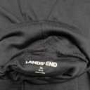 Lands' End Women's American-Grown Supima Cotton Fitted Long Sleeve Turtleneck (Medium, Black)