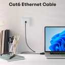 Cat6 Ethernet Cable 1 FT (10-Pack), Snagless Cat 6 Patch Cable, Upgraded Transparent Flexible PVC Jacket, OFC Oxygen-Free Copper, 1Gbps, Internet Network Cable, Cat6 Cables, UTP, Black Cable -10 Pack