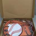 Baseball Piata with Blindfold Bat for Birthday Party Softball Paper Piata Sports Balls Confetti Baseball Party Supplies for Birthday Party Decorations 13.19 x 13.19 x 3 Inch(Cool)