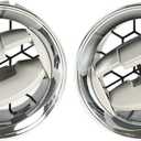 Dash Board Louvre Chrome AC Heat Air Vent Outlet Set (2PCS) Replacement for F150 2009-2014 9L3Z-19893-AA 9L3Z19893AA CL3Z-19893-EA