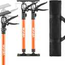 VEVOR Cabinet Jack Support Pole, 2-Pack, 20.8-45.2 Inch Steel Telescopic Quick Support Rod, Adjustable 3rd Hand System up to 154 lbs Capacity for Installing Cabinets, Lifting Drywall, Cargo Bars