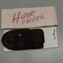 Halo Hair Extensions Real Human Hair Invisible Wire Extensions with Transparent Fish Line Adjustable Size Dark Brown 12 inch