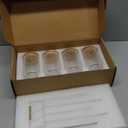 Vintage Glass Cups with Bamboo Lids and Straws4Sets 11oz Iced Coffee Cups for Women, Aesthetic Glass Tumblers for Juice, Cocktail, Whiskey  Housewarming Gifts for New Home, Coffee Bar Accessories (Large)