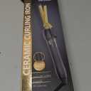 DAN Technology 5/8 Inch Curling Iron Wand, Tourmaline Ceramic Hair Curler with LCD Display (180F430F), Fast Heating, Dual Voltage, Auto Shut-Off, Black & Gold