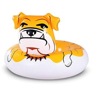 Bulldog Float, 53 inches Giant Inflatable Pool Float Tube for Party, Summer Fun Pool Toys for Adults and Kids