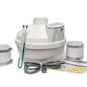 Festa AMG Prowler Radon Fan  3 Installation Kit - Quiet and Energy Efficient Radon Mitigation Inline Fans  High Performance 3 Duct Fan