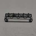 HappyHapi Key Holder for Wall Decorative, Entryway Key Hooks, Wall Mounted Key Rack with 5 Hooks, Metal Wire Mesh Basket Mail Holder, 9.8Lx2.1Wx4.1H