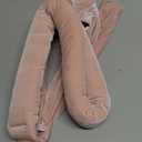 Yanibest Heatless Hair Curler, No Heat Hair Curlers to Sleep in, Super Soft Ribbon Wrap for Long Hair, Overnight Heatless Curling Set with Scrunchies and Clip, for All Hair types(Pink)