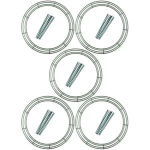 5-Pack 18 Inch Wire Wreath Frame – Round Metal Wreath Form