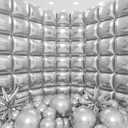 50pcs Metallic Silver Square Foil Balloons Wall Backdrop with 79pcs Metallic Silver Balloon Garland Arch Kit, Double Sided Balloon Tunnel for Anniversary Engagement Birthday Prom Decorations