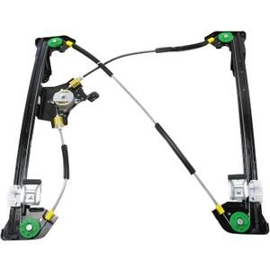 JC Whitney Window Regulator Front, Driver Side Compatible with Ford F-150 2004-2006 LH, Power, w/o Motor, to 8-08-05, Super Cab, New Body Style JF462940
