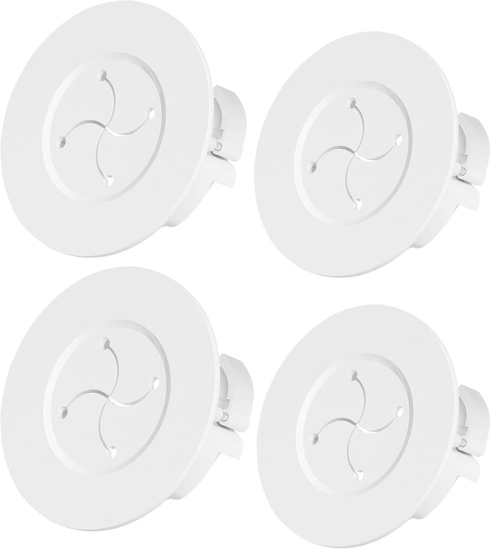 in Wall Cable Management Kit, White Wire Hider to Hide Cords Wall Mounted TV, 3inch Easy Install Cord Covers Kit, Cord Hiding for Wall - 4Pack Suitable for HDMI, TVs, Desks, Audio