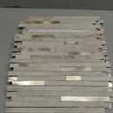 KASARO Peel and Stick Marble Tiles, Self-Adhesive Aluminum Wall Tile Stick on Bathroom, Fireplace, RV, Marble Beige with Vintage Golden Embellished Stripes, 10-Sheet