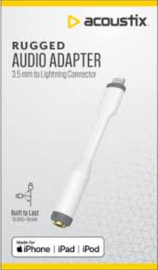 Acoustix 8 Pin To 3.5 mm Audio Adaptor