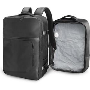 SUOCO Travel Backpack with Vacuum Bag, 60L Seal Compression Air Vac Back Pack with Travel Pump, Carry On Suitcase Luggage Flight Approved for Men Women Personal Item, Black | Seal Compression, Travel Pump, Carry On Suitcase, Luggage, Flight Approved, Personal Item