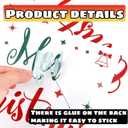 Totelux Merry Christmas Balloon Stickers Cute Christmas Bobo Balloons Stickers Decals for DIY Festive Balloon Decoration Supplies Red Green 6Pcs