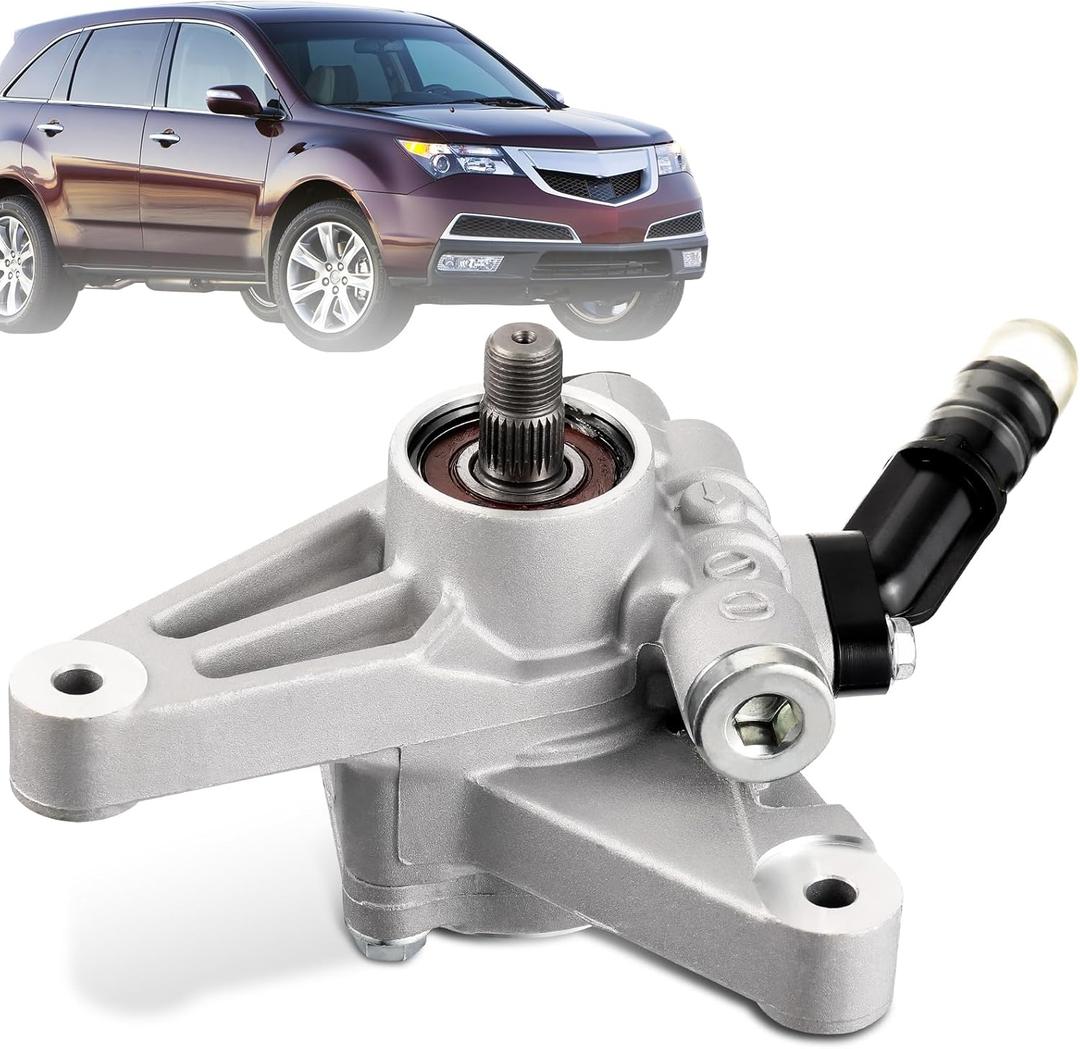 Power Steering Pump Compatible with 2005-2008 Honda Pilot 3.5L, 2005-2010 Honda Odyssey 3.5L, 2007-2013 Acura MDX 3.7L, Replace 21-5442, 56110-RGL-A03, 56110-PVJ-A01 Power Assist Pump Assembly