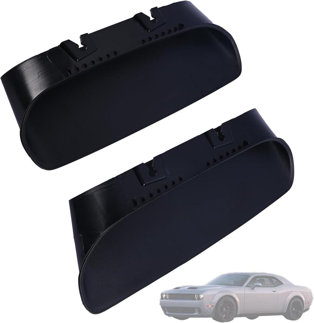 A Pair Air Vent Cover Hood Bezels and Accessories 68378081AB 68378080AB Compatible with Dodge Challenger 2019 2020 Replace 68378080AD 68378080AC Front Left & Right Side Black