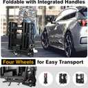 Eco Pro Upgraded 200lbs EBike Rack with Ramp for 2 E-Bikes, Hitch EBike Rack for Cars SUVs Trucks, Foldable Tilting Bike Rack Platform for Tow Hitch 2" Receiver, E-Bike Carrier Fits up to 5" Fat Tire