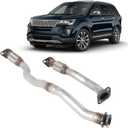 DB5Z-5G203-B Stainless Steel Exhaust Pipe compatible with 2013-2019 Ford Explorer Sport 3.5L, Exhaust Flex Pipe fit for 2013-2019 Ford Explorer 3.5L