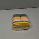 3 Pack Reusable Silicone Snack Containers with Lids, 8.5oz 2 Compartment Snackle Box Containers, Ideal Portable Small Snack Pack Containers for School, Office and Picnic (Blue, Pink, Yellow)